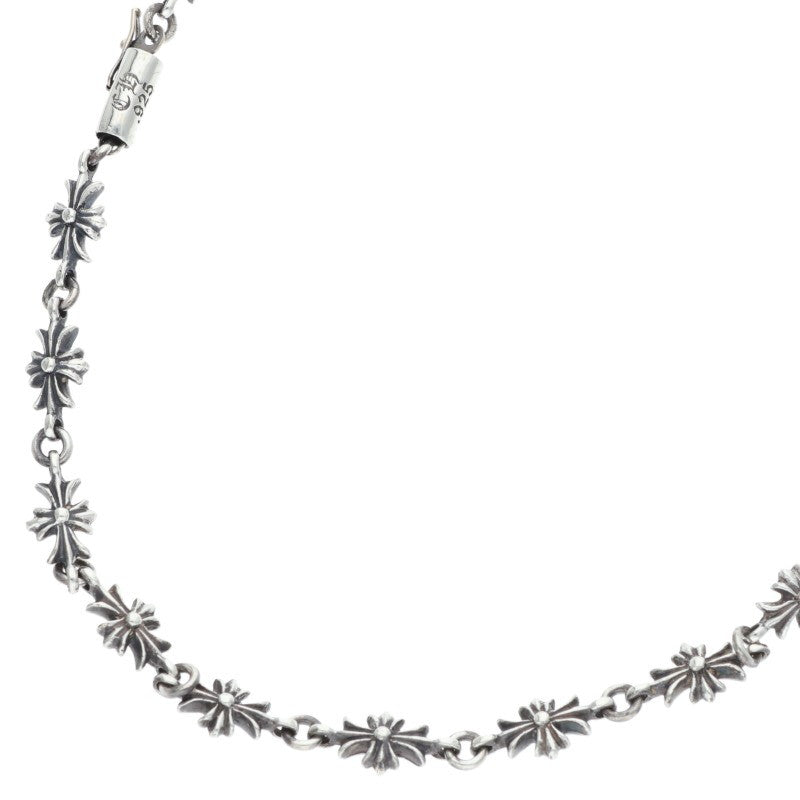 Chrome Hearts Tiny E CH Plus Silver Necklace 925 Size 20INCH