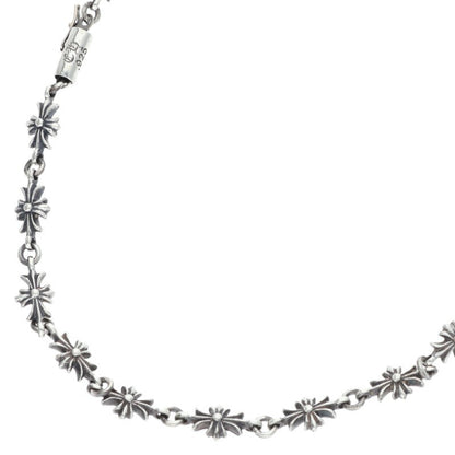Chrome Hearts Tiny E CH Plus Silver Necklace 925 Size 20INCH