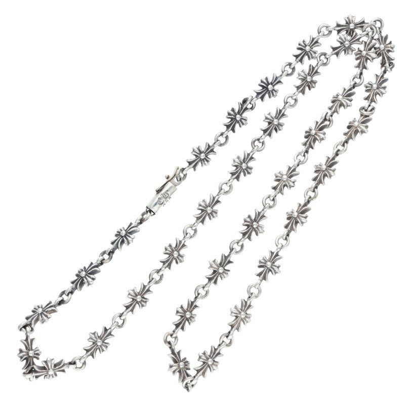 Chrome Hearts Tiny E CH Plus Silver Necklace 925 Size 20INCH