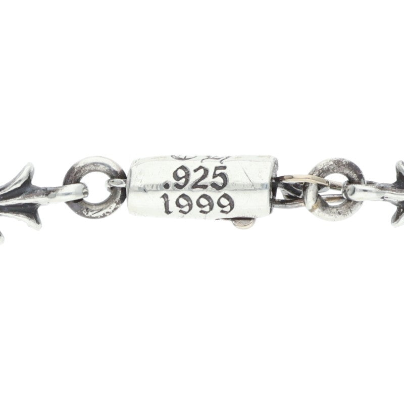 Chrome Hearts Tiny E CH Plus Silver Necklace 925 Size 20INCH