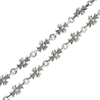 Chrome Hearts Tiny E CH Plus Silver Necklace 925 Size 20INCH