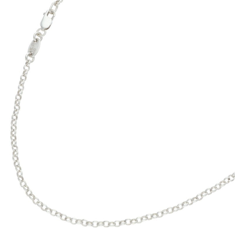 Chrome Hearts 925 Silver Roll Chain Necklace Size 18INCH