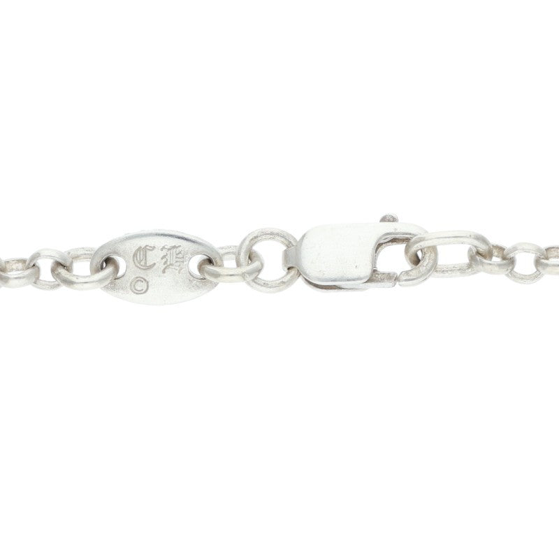 Chrome Hearts 925 Silver Roll Chain Necklace Size 18INCH
