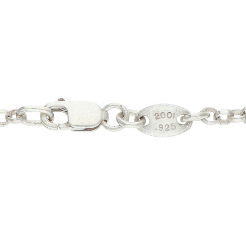Chrome Hearts 925 Silver Roll Chain Necklace Size 18INCH
