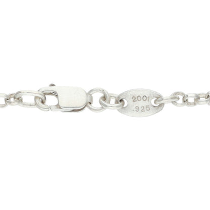 Chrome Hearts 925 Silver Roll Chain Necklace Size 18INCH