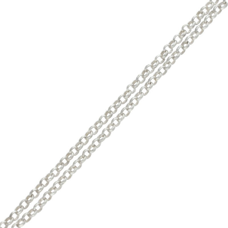 Chrome Hearts 925 Silver Roll Chain Necklace Size 18INCH