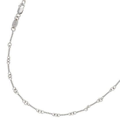 Chrome Hearts 18K White Gold Chain Necklace Size 16INCH