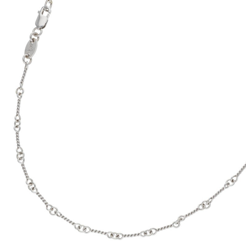 Chrome Hearts 18K White Gold Chain Necklace Size 16INCH