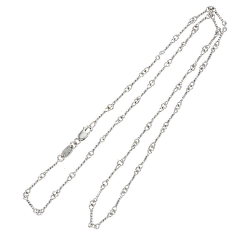 Chrome Hearts 18K White Gold Chain Necklace Size 16INCH