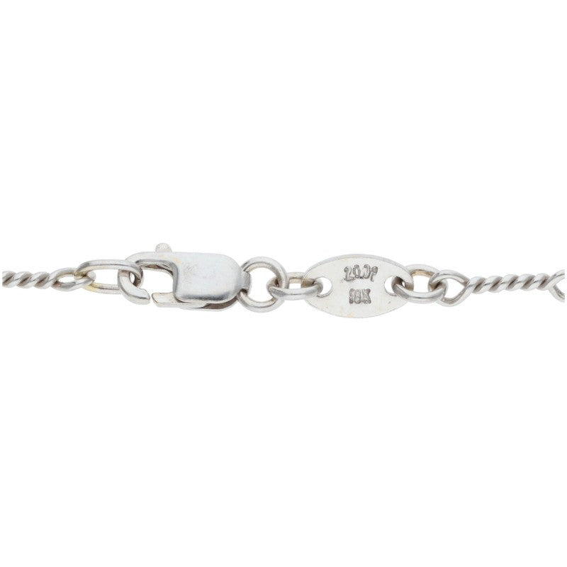 Chrome Hearts 18K White Gold Chain Necklace Size 16INCH