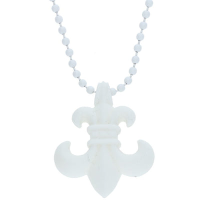 Chrome Hearts White Rubber BS FLEUR Necklace Size ONE SIZE