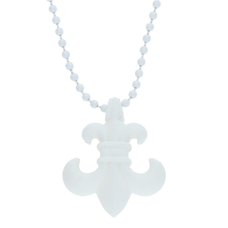Chrome Hearts White Rubber BS FLEUR Necklace Size ONE SIZE