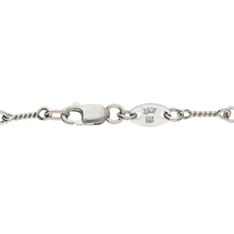 Chrome Hearts 18K White Gold Chain Necklace Size 20INCH