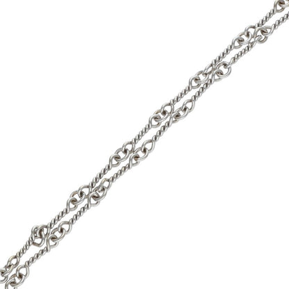 Chrome Hearts 18K White Gold Chain Necklace Size 20INCH