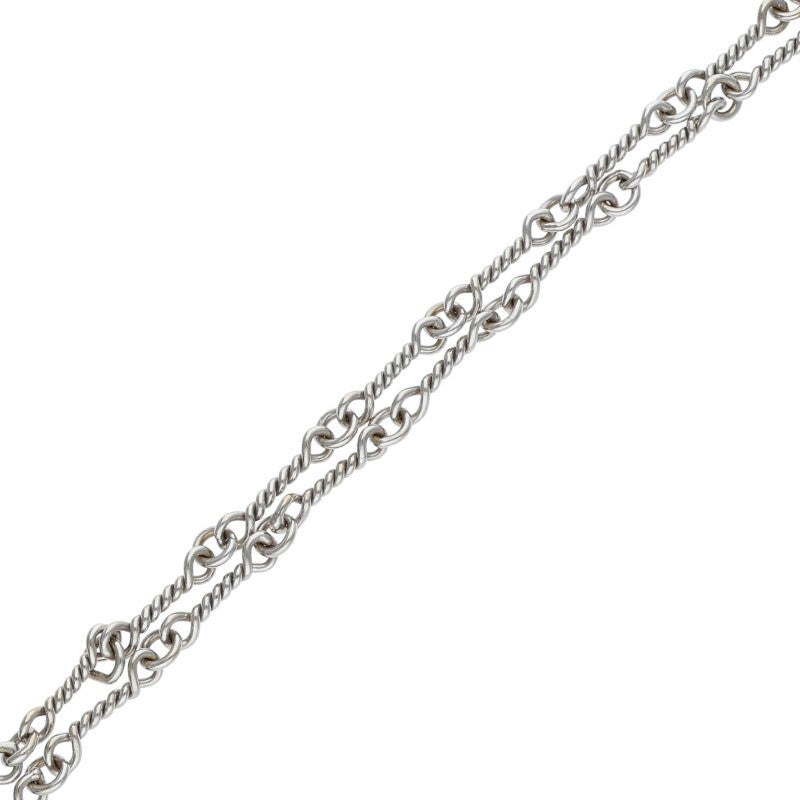 Chrome Hearts 18K White Gold Chain Necklace Size 20INCH