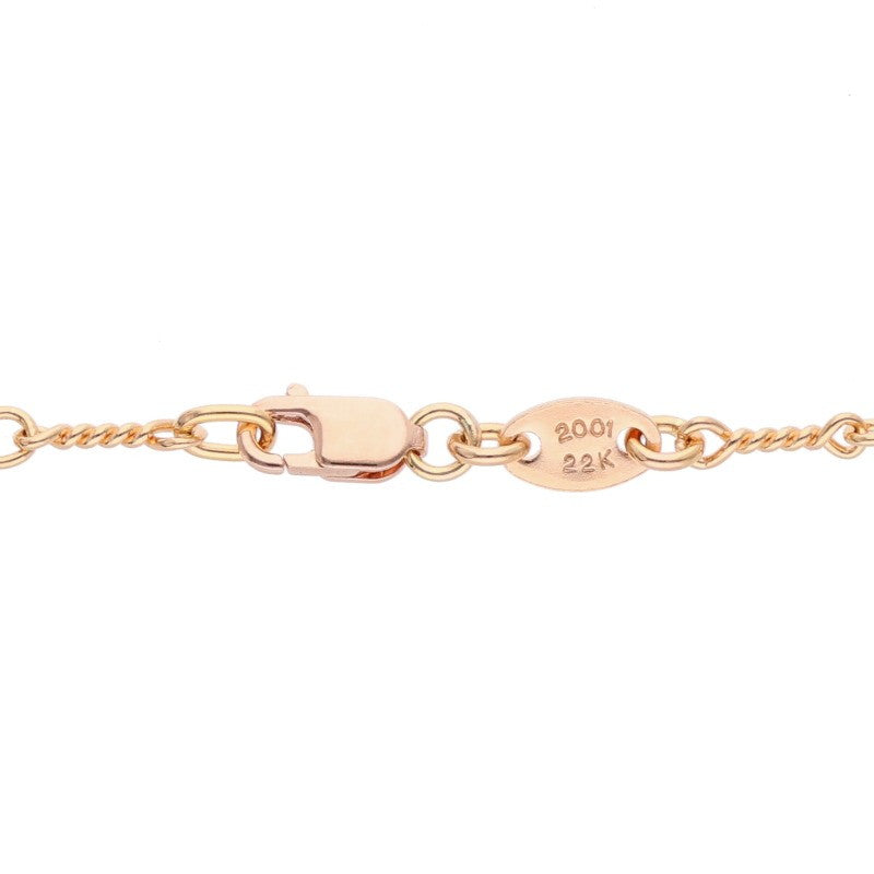 Chrome Hearts 22K Yellow Gold Chain Necklace Size 16INCH