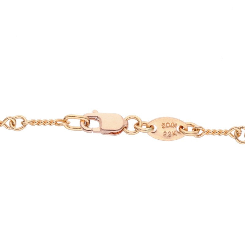 Chrome Hearts 22K Yellow Gold Chain Necklace Size 16INCH