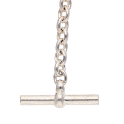 HERMES Crescendo Silver Chain Necklace Size ONE SIZE