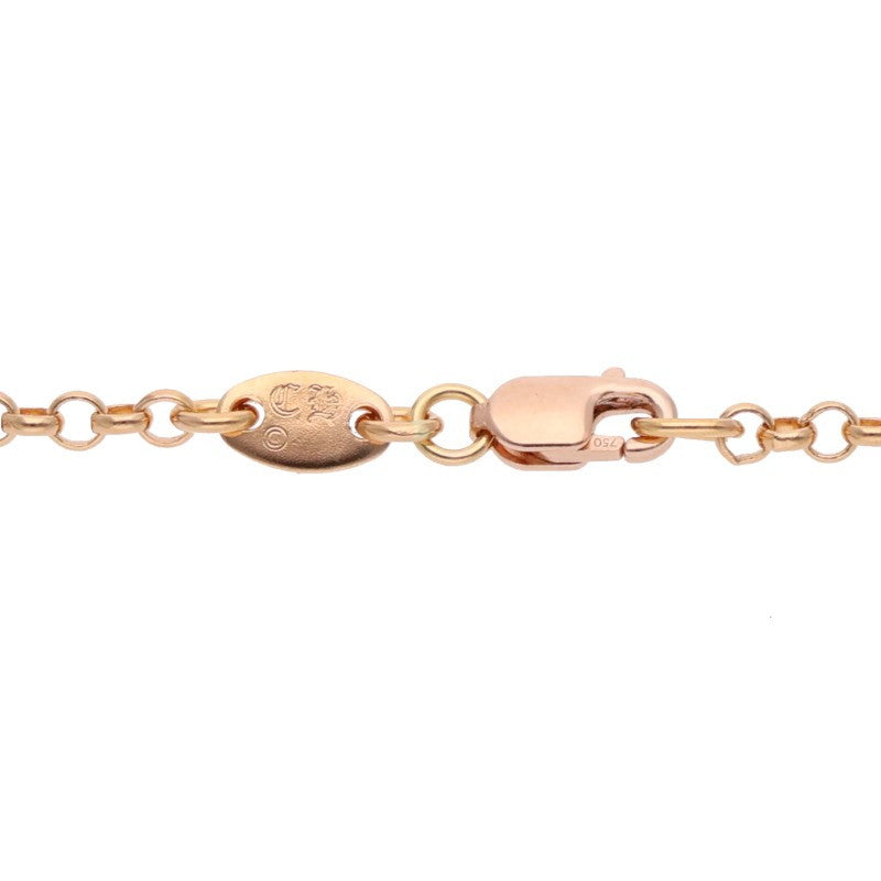 Chrome Hearts 22K Roll Chain Gold Necklace Size 20 Inch