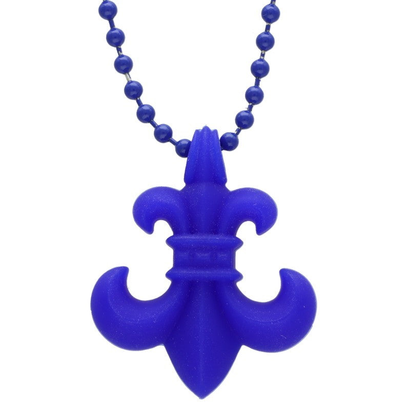 Chrome Hearts Blue Rubber BS Fleur Necklace Size ONE SIZE