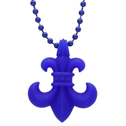 Chrome Hearts Blue Rubber BS Fleur Necklace Size ONE SIZE