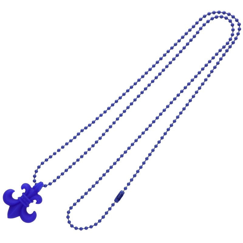 Chrome Hearts Blue Rubber BS Fleur Necklace Size ONE SIZE