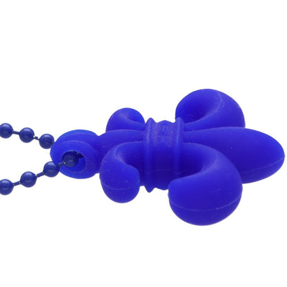 Chrome Hearts Blue Rubber BS Fleur Necklace Size ONE SIZE