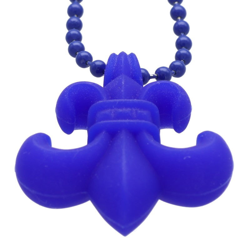 Chrome Hearts Blue Rubber BS Fleur Necklace Size ONE SIZE