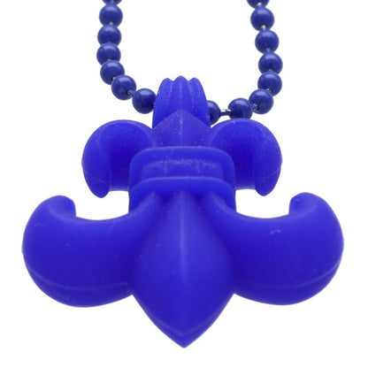 Chrome Hearts Blue Rubber BS Fleur Necklace Size ONE SIZE