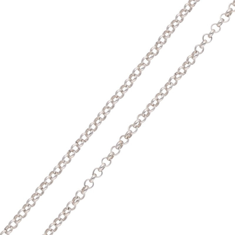 Chrome Hearts Silver Roll Chain Necklace Size 18INCH