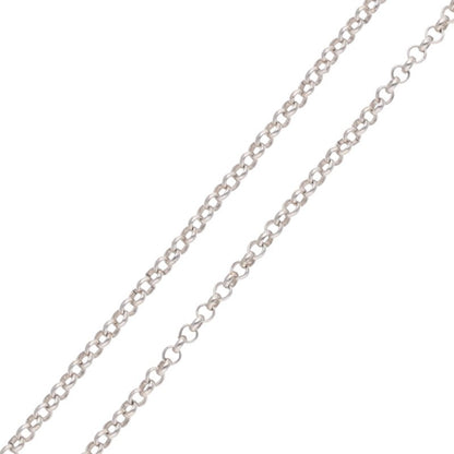 Chrome Hearts Silver Roll Chain Necklace Size 18INCH
