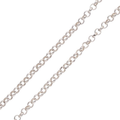 Chrome Hearts Silver Roll Chain Necklace Size 18INCH