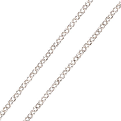 Chrome Hearts Silver Roll Chain Necklace Size 18INCH