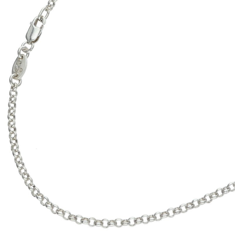 Chrome Hearts Roll Chain Silver Necklace 925 Size 16INCH