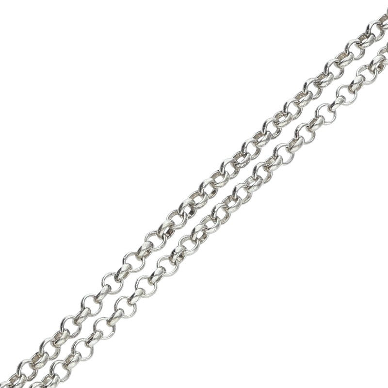 Chrome Hearts Roll Chain Silver Necklace 925 Size 16INCH