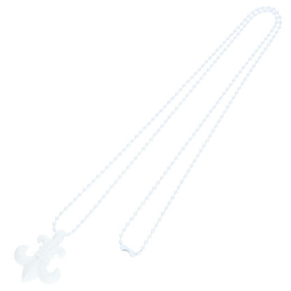 Chrome Hearts White Rubber BS Fleur Necklace