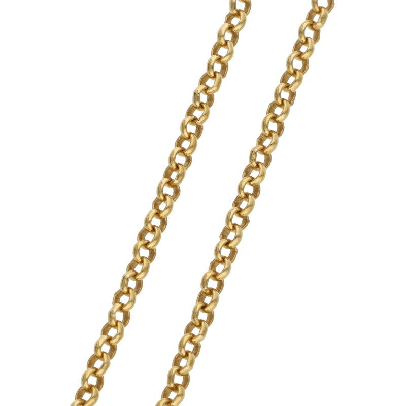Chrome Hearts 22K Gold Roll Chain Necklace Size 16INCH