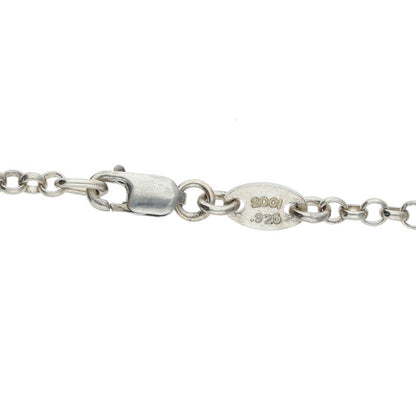 Chrome Hearts 925 Silver Roll Chain Necklace Size 20 Inch