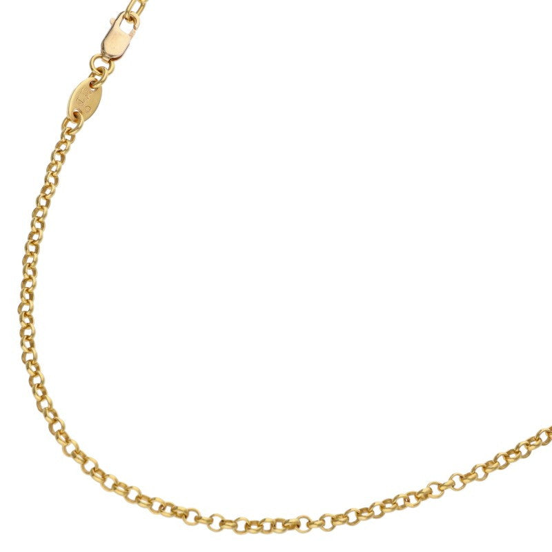 Chrome Hearts 22K Gold Roll Chain Necklace Size 20INCH