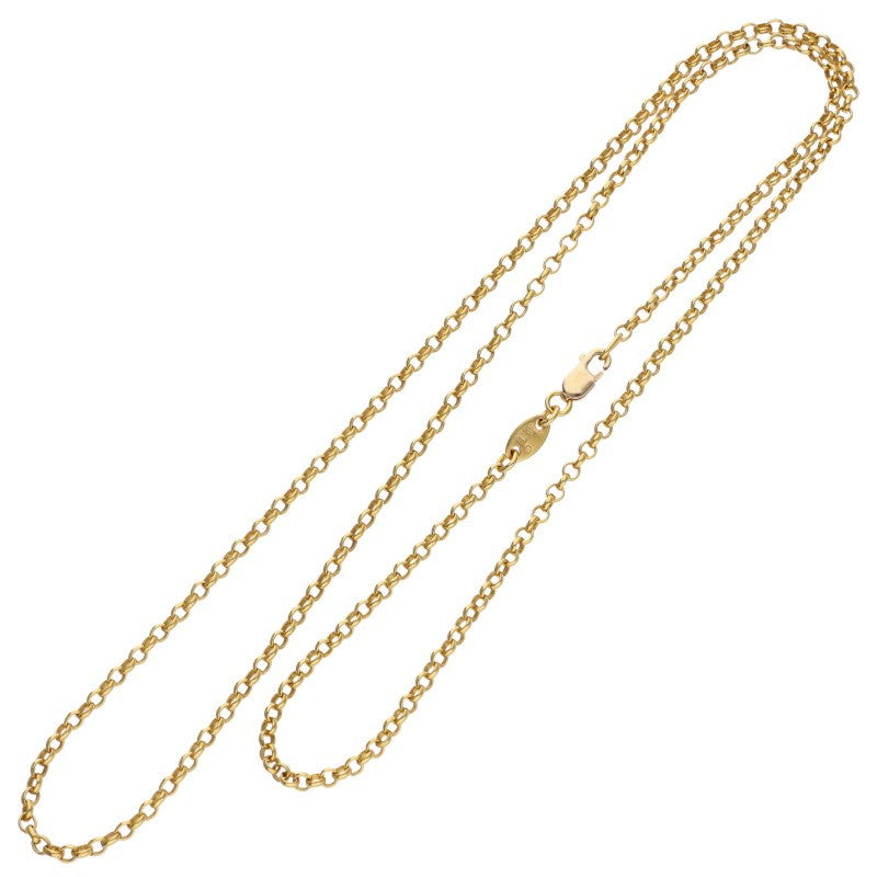Chrome Hearts 22K Gold Roll Chain Necklace Size 20INCH