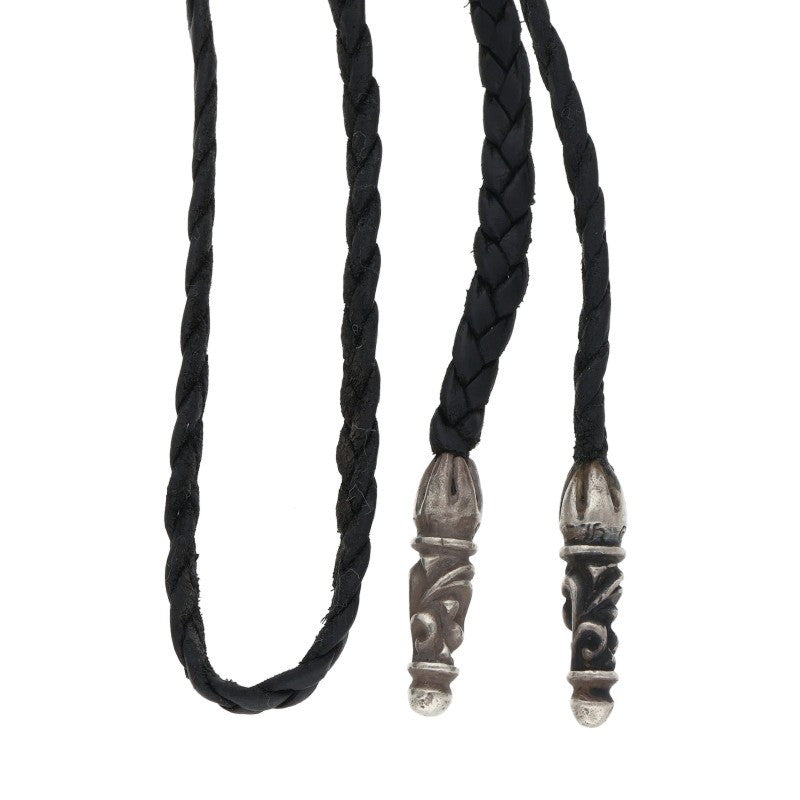 Chrome Hearts Scroll Leather Braid Necklace Size ONE Multi