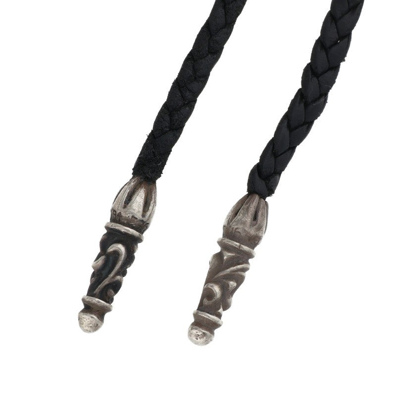 Chrome Hearts Scroll Leather Braid Necklace Size ONE Multi