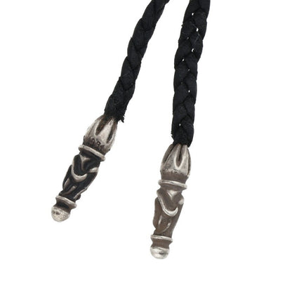 Chrome Hearts Scroll Leather Braid Necklace Size ONE Multi