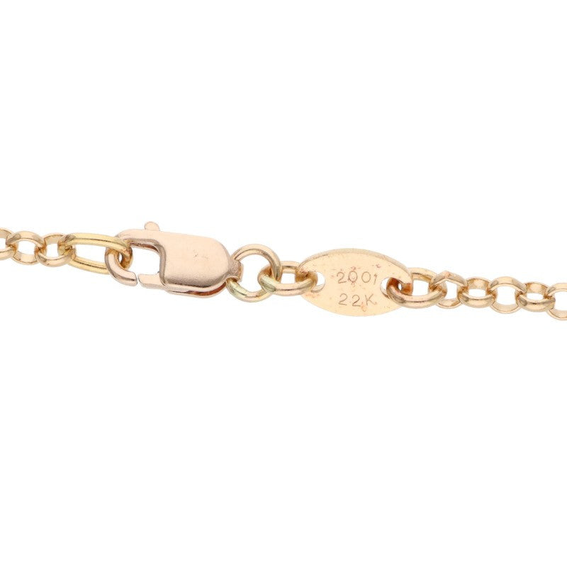Chrome Hearts 22K Roll Chain 20 Gold Necklace Size 20INCH