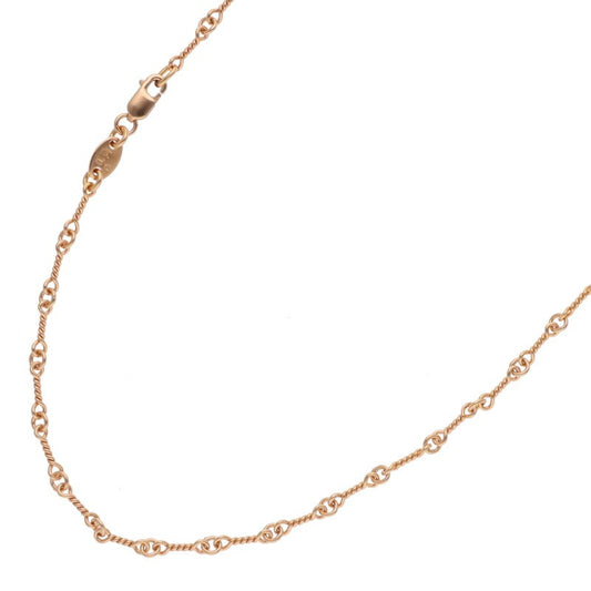 Chrome Hearts 22K Twisted Chain Necklace Yellow Size 24
