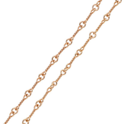Chrome Hearts 22K Twisted Chain Necklace Yellow Size 24