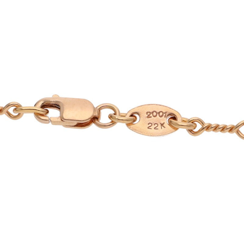 Chrome Hearts 22K Twisted Chain Necklace Yellow Size 24