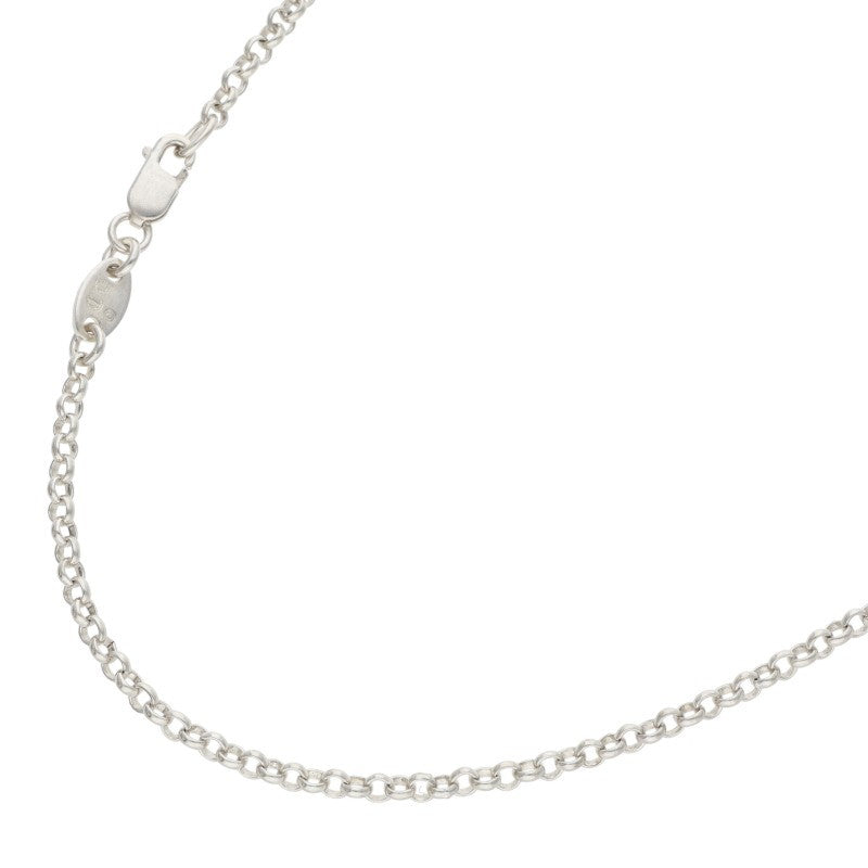 Chrome Hearts Roll Chain Silver Necklace Size 18INCH