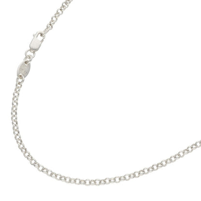 Chrome Hearts Roll Chain Silver Necklace Size 18INCH