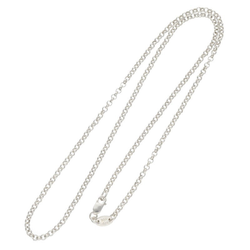 Chrome Hearts Roll Chain Silver Necklace Size 18INCH